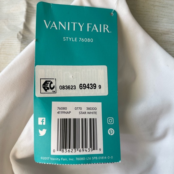 VANITY FAIR Full Figure Beauty Back Smoothing Minimizer Bra 76080 - Picture 3 of 7